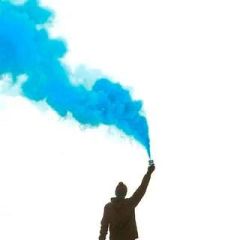 SİS BOMBASI MAVİ