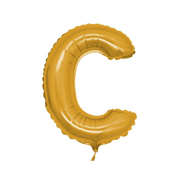 C- HARF 16 İNC GOLD RENK BALON 36 CM
