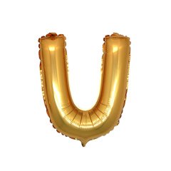 U- HARF 16 İNC GOLD RENK BALON 36 CM