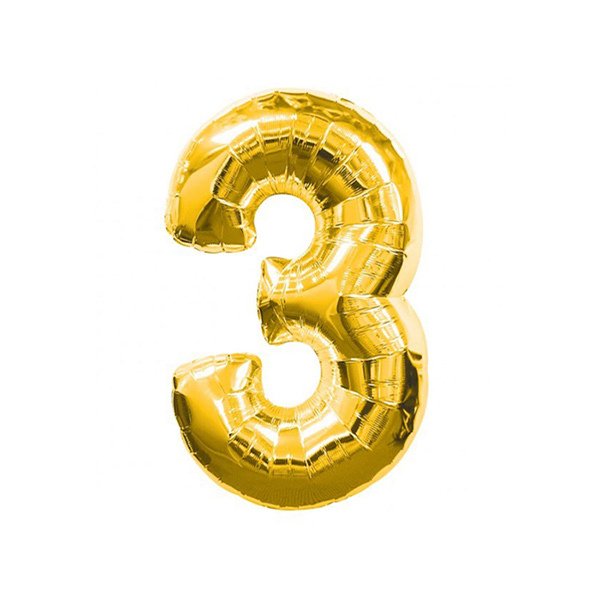 3- HARF 16 İNC GOLD RENK BALON 36 CM